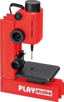 PLAYmake 4 In 1 Houtbewerkingsmachine Houtdraaibank -Bruder Winkel 801200 playmake kolomboor speelactief 2