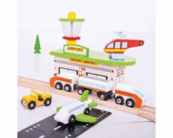 BigJigs BJT018 Houten Trein 124-delige Treinset Transport -Bruder Winkel BJT018 bigjigs houten trein houten treinbaan transportset 1.png 4 1