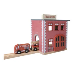 Little Dutch Railway Brandweerkazerne -Bruder Winkel LD4490 little dutch railway brandweerkazerne 3