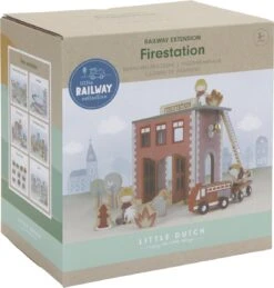 Little Dutch Railway Brandweerkazerne -Bruder Winkel LD4490 little dutch railway brandweerkazerne 5