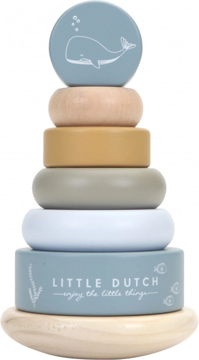 Little Dutch LD7013 Houten Tuimelstapelaar Ocean 1 Little Dutch LD7013 Houten Tuimelstapelaar Ocean