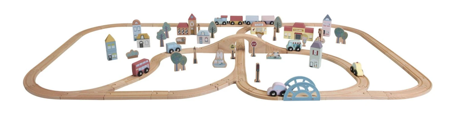 Little Dutch LD4487 Railway Treinbaan XXL 1 Little Dutch LD4487 Railway Treinbaan XXL