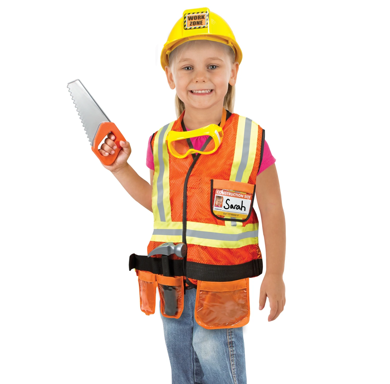 Melissa & Doug Wegwerker Bouwvakker Verkleedkleren Constructionworker 4 Melissa & Doug Wegwerker Bouwvakker Verkleedkleren Constructionworker - Afbeelding 4