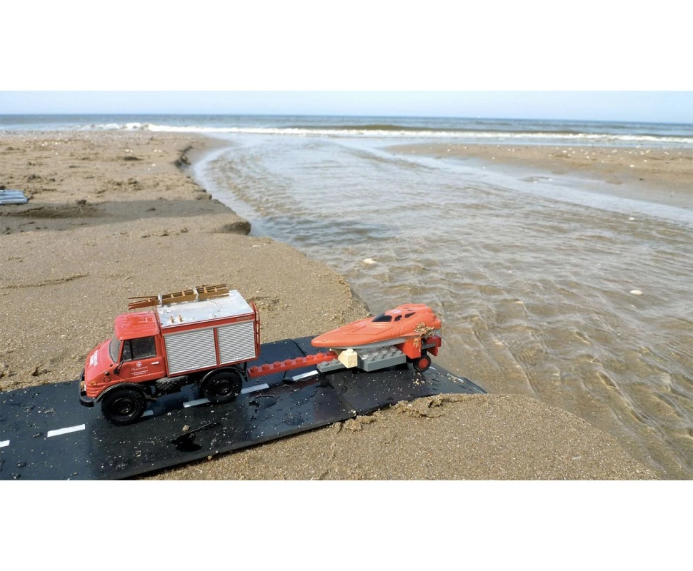 WayToPlay Highway Snelweg Rubber Flexibele Autobaan 24-dlg 4 WayToPlay Highway Snelweg Rubber Flexibele Autobaan 24-dlg - Afbeelding 4