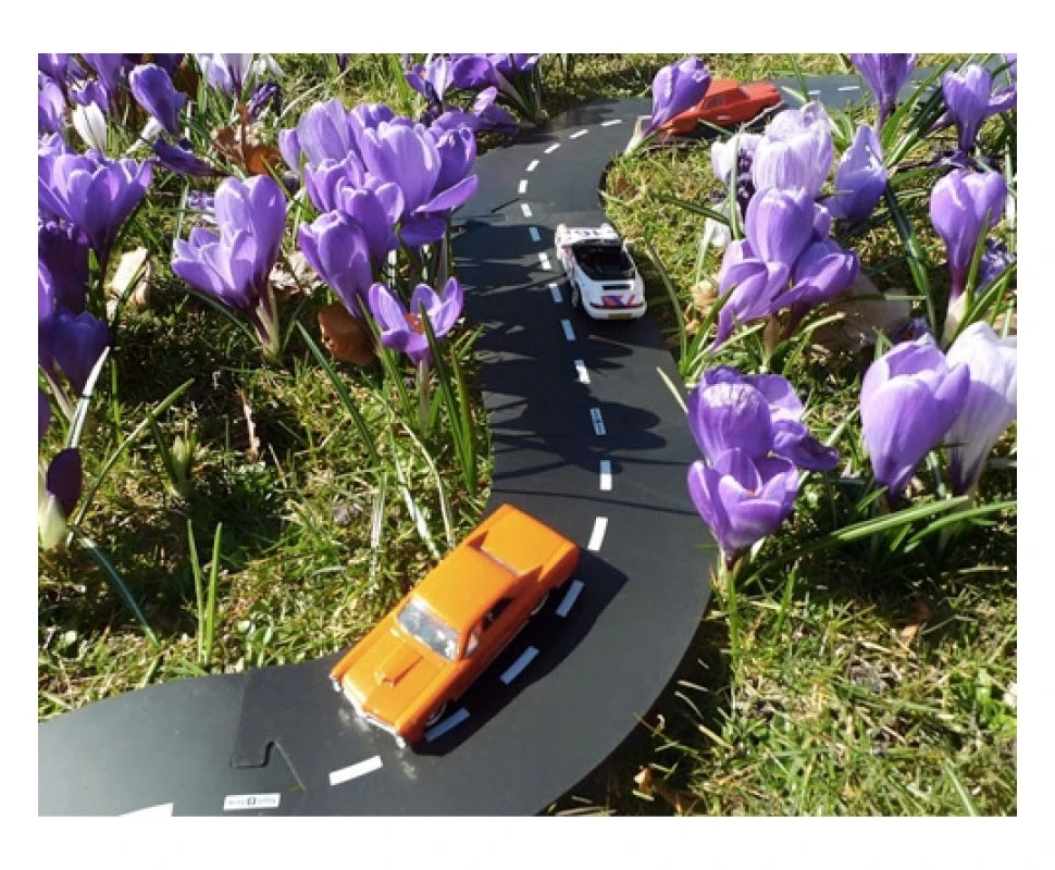 WayToPlay Highway Snelweg Rubber Flexibele Autobaan 24-dlg 5 WayToPlay Highway Snelweg Rubber Flexibele Autobaan 24-dlg - Afbeelding 5