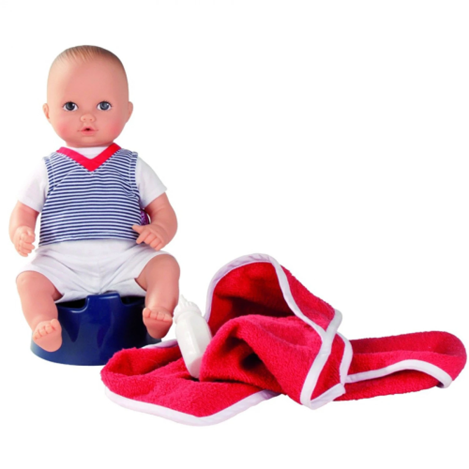 Bad- En Plaspop Jongen Aquini Boy (33 Cm.) 1 Bad- En Plaspop Jongen Aquini Boy (33 Cm.)