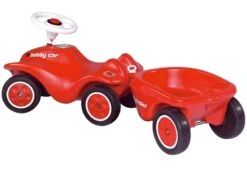 Big New Bobby Car Trailer Aanhanger Loopauto -Bruder Winkel big new bobby car trailer red loopauto 3