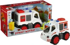 BIG Power Worker Midi Ambulance Zandbakspeelgoed 9 BIG Power Worker Midi Ambulance Zandbakspeelgoed -Bruder Winkel big power worker ambulance 56831 3