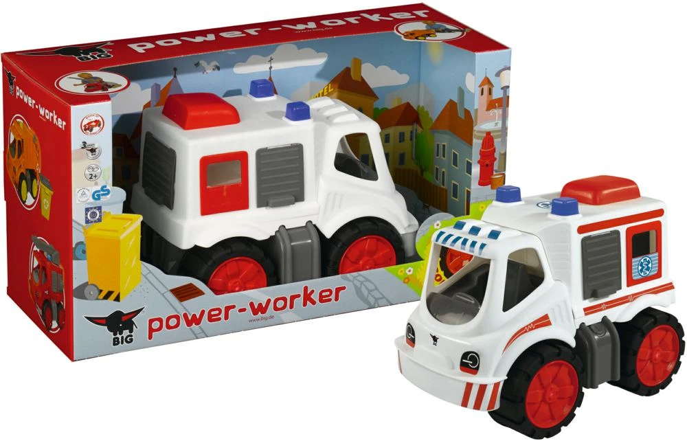 BIG Power Worker Midi Ambulance Zandbakspeelgoed 5 BIG Power Worker Midi Ambulance Zandbakspeelgoed - Afbeelding 5
