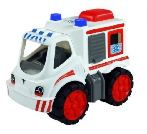 BIG Power Worker Midi Ambulance Zandbakspeelgoed 1 BIG Power Worker Midi Ambulance Zandbakspeelgoed