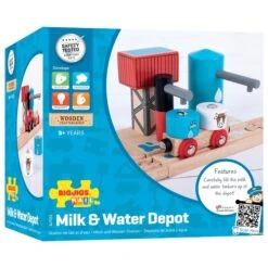 BigJigs BJT251 Melk En Water Depot -Bruder Winkel bigjigs bjt251 milk and water depot 2