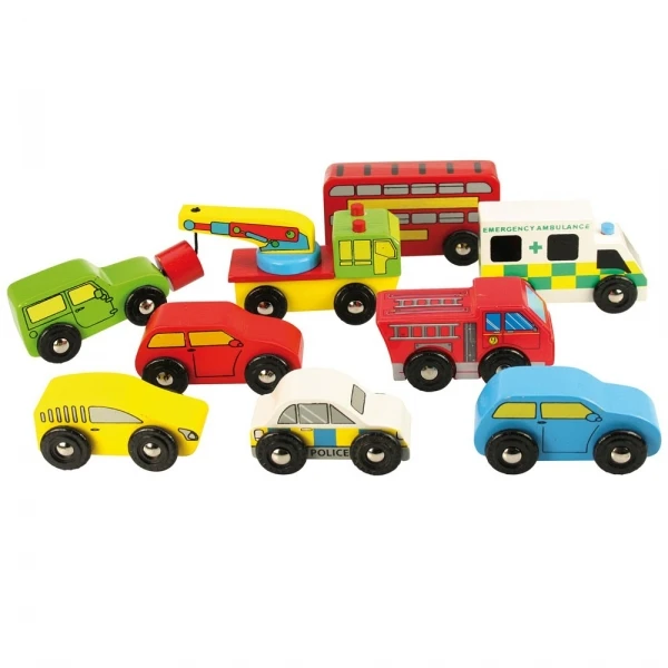 BigJigs BJT060 Road Voertuigenset 1 BigJigs BJT060 Road Voertuigenset