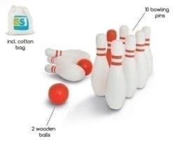 Bowlingspel Rood & Wit -Bruder Winkel bowlingspel rood en wit buitenspeel 1 1