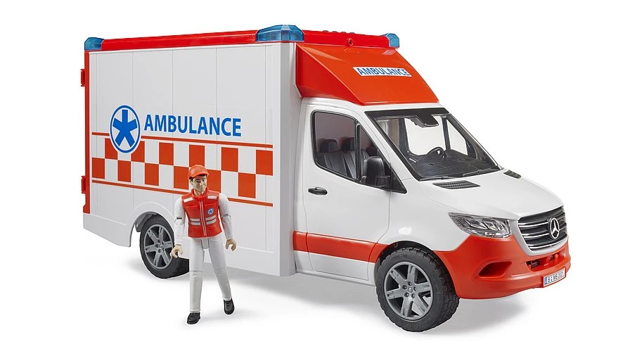 Bruder 02676 Mercedes Sprinter Ambulance Met Verpleger 2 Bruder 02676 Mercedes Sprinter Ambulance Met Verpleger - Afbeelding 2
