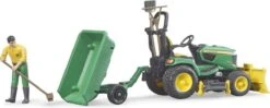 Bruder 62104 John-Deere Zitmaaier + Aanhanger En Tuinman -Bruder Winkel bruder bruder 62104 john deere zitmaaier met aanhanger 2