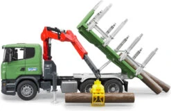 Bruder 3524 Houttransporter Vrachtauto Scania R-series Met Kraan -Bruder Winkel bruder houttransporter scania r series met kraan en 3 boomstammen 1 1