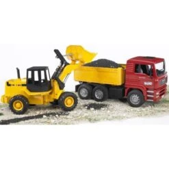 Bruder 2752 Kipper Vrachtwagen MAN TGA Met Shovel Fiat FR 130 -Bruder Winkel bruder kipwagen man tga met shovel fiat fr 130 2