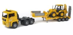 Bruder 2776 MAN TGA Trekker+dieplader En Graaf-laadcombinatie 9 Bruder 2776 MAN TGA Trekker+dieplader En Graaf-laadcombinatie -Bruder Winkel bruder man trekker met flegl dieplader en graaf laadcombinatie 1 1