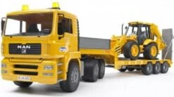 Bruder 2776 MAN TGA Trekker+dieplader En Graaf-laadcombinatie 8 Bruder 2776 MAN TGA Trekker+dieplader En Graaf-laadcombinatie -Bruder Winkel bruder man trekker met flegl dieplader en graaf laadcombinatie 3