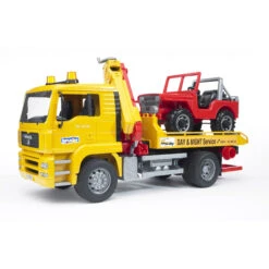 Bruder 2750 Sleepdienst MAN TGA Met Jeep Vrachtwagen Met Kraan