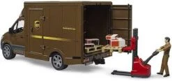 Bruder 02678 MB Sprinter UPS-Logistics +palletwagen + Chauffeur -Bruder Winkel bruder 2678 UPS MB sprinter met palletwagen chauffeur 1.jpg 2 1
