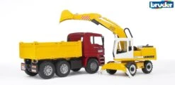 Bruder 2751 Kipper Vrachtwagen MAN TGA Met Liebherr Hydr Wielkraan -Bruder Winkel bruder 2751 man vrachtwagen kipperauto zandauto met liebherr wielkraan 2426 3