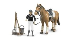 Bruder 62505 Amazone Te Paard B-World + Accessoires -Bruder Winkel bruder 62505 paard met berijder amazone bworld 1 1