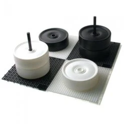 RollyDamstenen Damstenen Groot 25 Cm. (2 X 12 Stuks) -Bruder Winkel damspel buiten rt 2