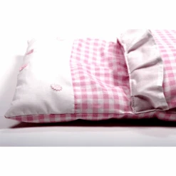 Dekbedje / Poppendekentje Rose Geruit 5 Dekbedje / Poppendekentje Rose Geruit -Bruder Winkel dekje roze geruit