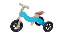 Houten Trike 2-in-1 Loopfiets VanDijkToys Div Kleuren -Bruder Winkel dijk trike blauw 7251