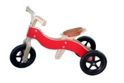 Houten Trike 2-in-1 Loopfiets VanDijkToys Div Kleuren -Bruder Winkel dijk trike rood 7250