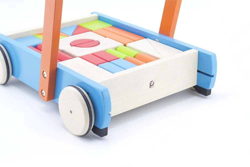 Pintoy Duwkar Blokkenkar Met Blokken 3 Pintoy Duwkar Blokkenkar Met Blokken - Afbeelding 3