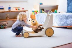 Kinderfeets Cargo Walker Wit Duwkar En Speelgoedkist In 1. -Bruder Winkel duwkar kinderfeets cargo walker wit 3