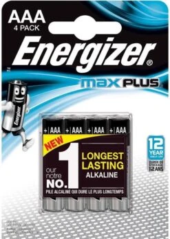 Energizer MaxPlus Batterij Alkaline AAA 4-pack -Bruder Winkel energizer max plus aaa batterijen blister 2