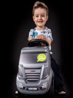 Ferbedo Truck Ride-On Silver-metallic Loopauto -Bruder Winkel ferbedo looptruck zilver 3