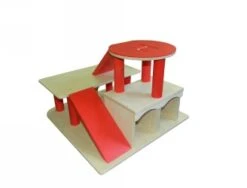 Robuuste Houten Garage Met Helikopterdek VanDijkToys 7 Robuuste Houten Garage Met Helikopterdek VanDijkToys -Bruder Winkel garage van dijktoys 2923 2 1