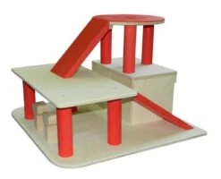 Robuuste Houten Garage Met Helikopterdek VanDijkToys 6 Robuuste Houten Garage Met Helikopterdek VanDijkToys -Bruder Winkel garage van dijktoys 2923