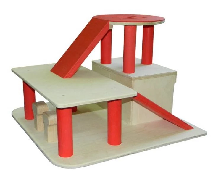 Robuuste Houten Garage Met Helikopterdek VanDijkToys 3 Robuuste Houten Garage Met Helikopterdek VanDijkToys - Afbeelding 3