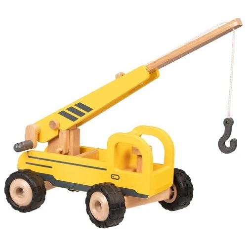 Goki 55897 Houten Mobile Kraanwagen Takelwagen Hijskraan 2 Goki 55897 Houten Mobile Kraanwagen Takelwagen Hijskraan - Afbeelding 2