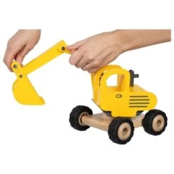 Goki 55898 Houten Graafmachine Bouwvoertuig Excavator -Bruder Winkel goki 55898 graafmachine excavator houten speelgoed 1