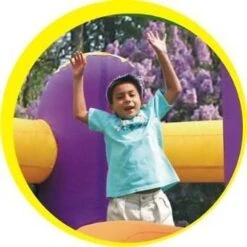 Springkussen Combo Bouncer With Slide -Bruder Winkel happy hop 9236 springkussen combo bouncer with slide 3