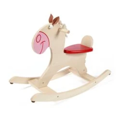 Hobbelpaard Scratch – Blank Met Manen. -Bruder Winkel hobbelpaard blank scratch 6181422