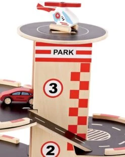 Houten Garage Park & Go -Bruder Winkel houten garage hape e3002 park go garage 3