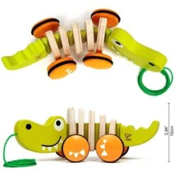 Trekfiguur Hape: Walk-a-Long Crocodile 6 Trekfiguur Hape: Walk-a-Long Crocodile -Bruder Winkel houten trekdier hape walk along crocodile 1 1