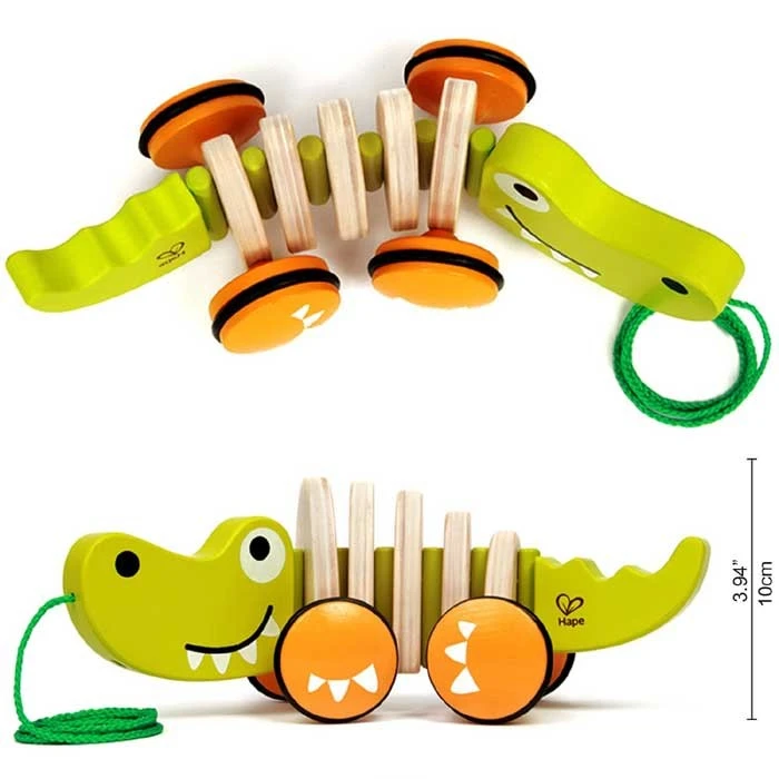 Trekfiguur Hape: Walk-a-Long Crocodile 3 Trekfiguur Hape: Walk-a-Long Crocodile - Afbeelding 3