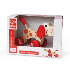 Trekfiguur – Hape – Pepe Pull Along -Bruder Winkel houten trekfiguur hape walk a long puppy 4