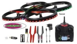 Drone Jamara Flyscout Quadrocopter Compass/LED -Bruder Winkel jamara flyscout quadrocopter met kompas led camera 2