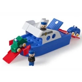 Politieboot Veerboot VikingToys Incl Auto,s 2 Politieboot Veerboot VikingToys Incl Auto,s - Afbeelding 2