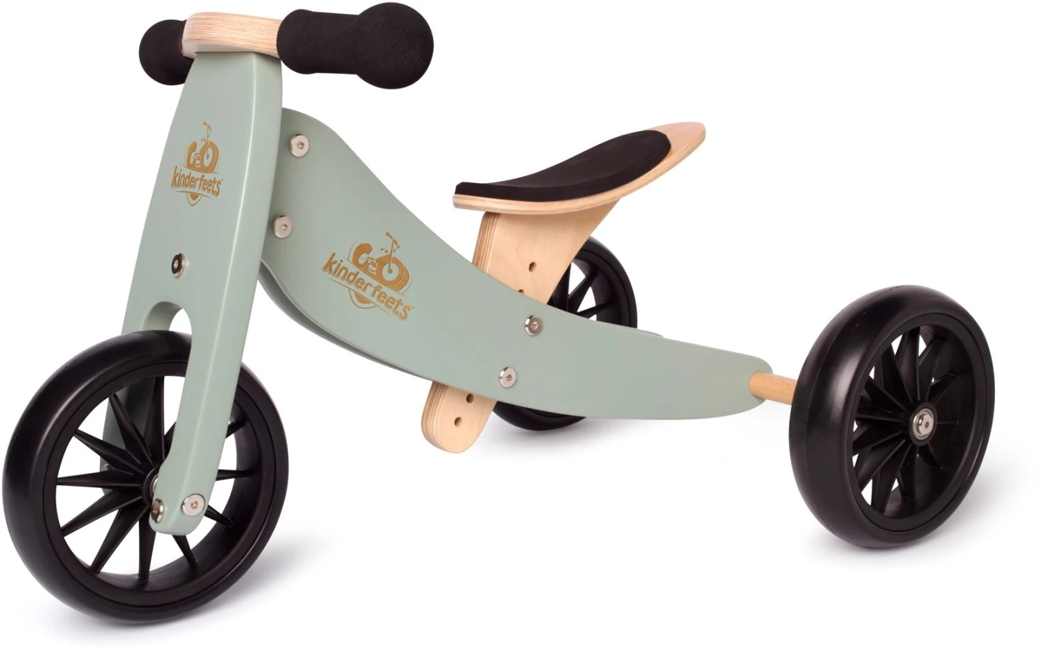 Tiny Tot Sage Loopfiets 2-in-1 Kinderfeets 1 Tiny Tot Sage Loopfiets 2-in-1 Kinderfeets