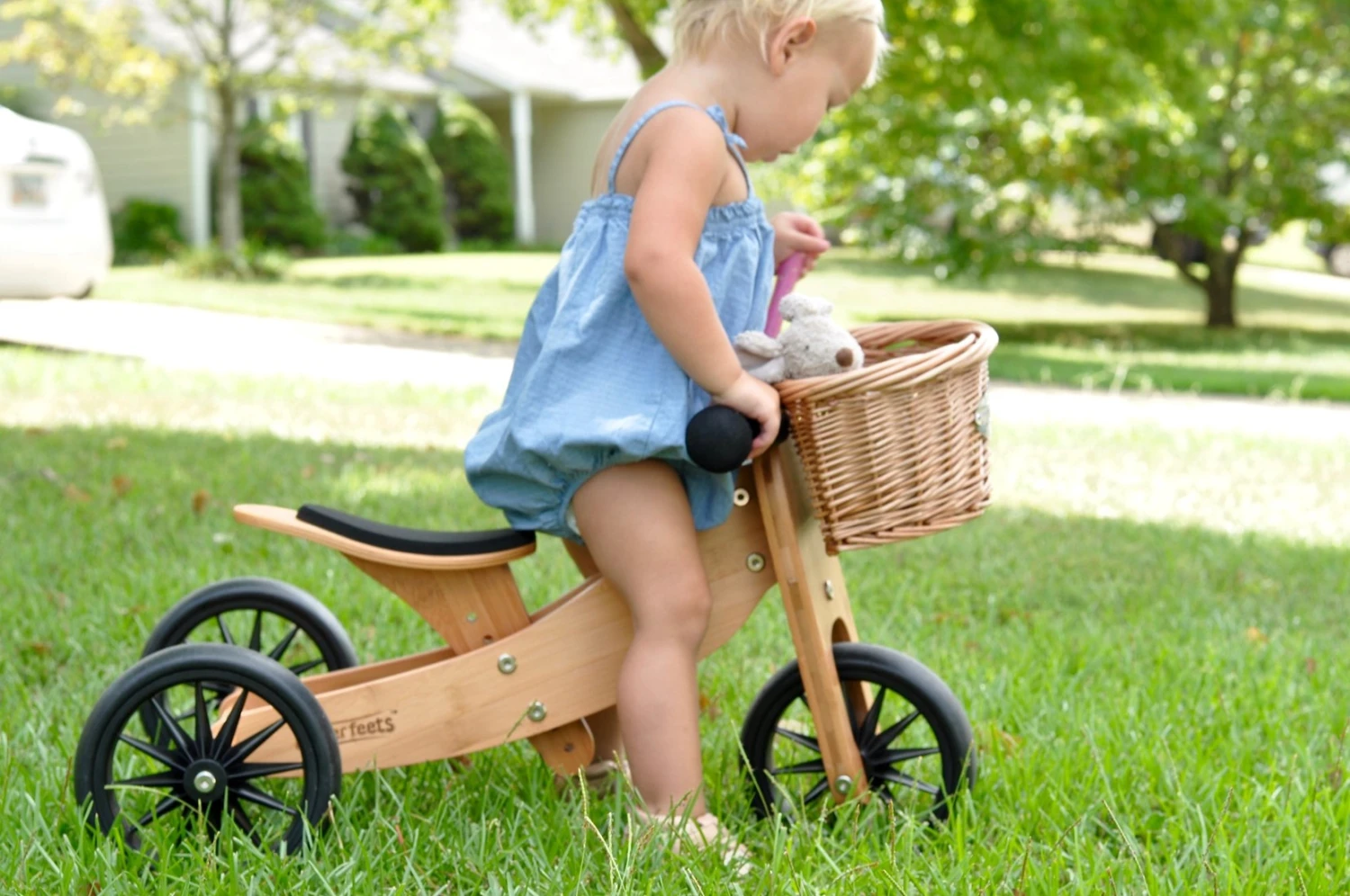Tiny Tot Bamboo Loopfiets 2-in-1 Kinderfeets 4 Tiny Tot Bamboo Loopfiets 2-in-1 Kinderfeets - Afbeelding 4
